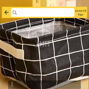 Ready Stock Rectangle Foldable Lightweight Small Cheap Cute Fabric Basket Bucket Box Storage Wardrobe Closet Table Desk Organizer Home Bedroom Bathroom Toilet Office Kid Socks Stationery Cosmetic White Grey Black Green Yellow Arrow Grid Whale Animal
