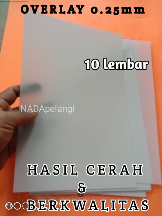 overlay pvc id card / kertas overlay / overlay id card tebal