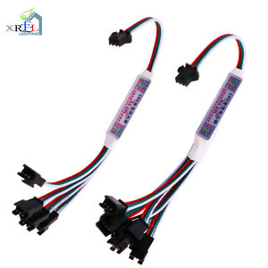 Mini TTL tín hiệu Bộ khuếch đại đèn LED Repeater cho ws2811 ws2812b sk6812 3pin địa chỉ rgbic dải đèn LED chuỗi mô-đun 1 đến 4/8 DC5-24V