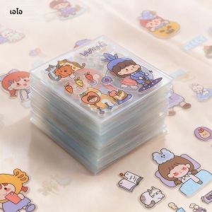 สติกเกอร์การ์ตูนน่ารัก 200 แผ่น สำหรับการจดบันทึก อุปกรณ์สมุดภาพกันน้ำสำหรับสมุดโน้ต สมุดวางแผน ไดอารี่ รถยนต์