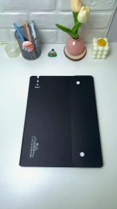 A4 L-type Transparent File Organizer With Notebook Writing Board Document Storage For Office