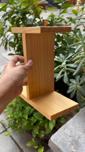 Kệ gỗ 3 tầng cao 22cm để bàn trang trí | Đôn Gỗ Để Chậu Cây Cảnh – Decor Kệ để đồ gỗ tự nhiên để đồ lưu niệm mini