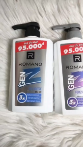 Dầu Gội & Tắm Gội 2in1 Romano Gen Z 420g – Sạch Da Thơm Lâu Phong Cách Nam Hiện Đại