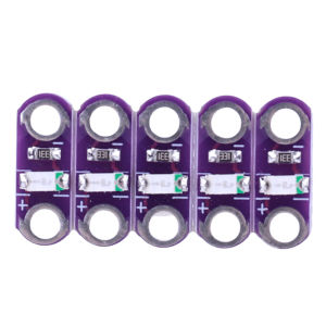 Pack of 5 Lilypad LEDs Red/White/Yellow/Blue/Green Lilypad LED Module for Arduino IDE E-Textiles Wearable Projects