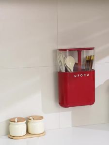 DOLANX | Wall-mounted Kitchen Utensil Organizer with Water Drainage and Mold Prevention