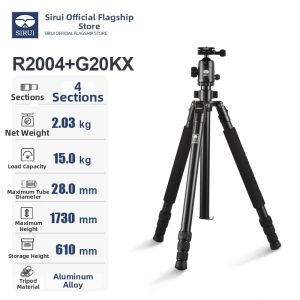 SIRUI | Photography and Videography Camera Stand with Spherical Head Lightweight Aluminum Carbon Fiber