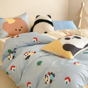DOHIA | Cartoon Design Cotton Bedding Set 4pcs