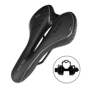West Biking | WEST BIKING Bicycle Saddle MTB Mountain Road Bike Seat Hollow Comfortable Cycling Cushion Exercise Bike Saddle for Men Women