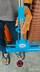 Alat Pel Mop Lantai Busa GSF Biru Pelan Pengering Otomatis Serbaguna Kebersihan Houseware