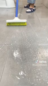 [3568] แปรงขัดพื้น แปรงถูพื้น แปรงด้ามยาว แปรงทำความสะอาด SUPERCAT