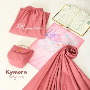 Mukena KYMORA 3in1 Katun Micro Untuk Anak dan Dewasa Free Sejadah