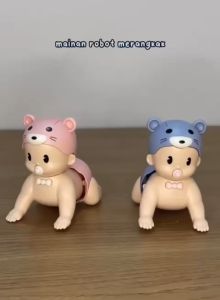 Mainan Boneka Merangkak Musik Anak Bayi Jalan Bersuara Crawling Doll