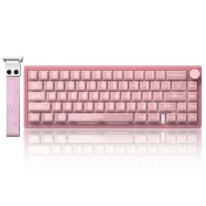 Womier VK66 Pro Bàn Phím Cơ Có Dây RGB Hot Swappable VIA Hỗ Trợ Gasket Mount Có Núm Xoay Cho Máy Tính Để Bàn Máy Tính Xách Tay Máy Tính Bảng