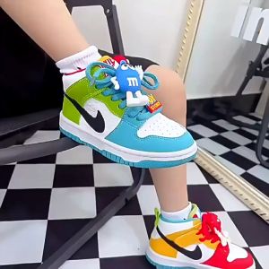 Rubber Shoes For Kids Korean For Girls Fashion High-top sneakers Baby Shoes