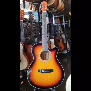 Gamma GM-4010 (Glossy Finish) Dreadnought 40 inch Acoustic Guitar with Cutaway ( GM4010 / GM 4010 )