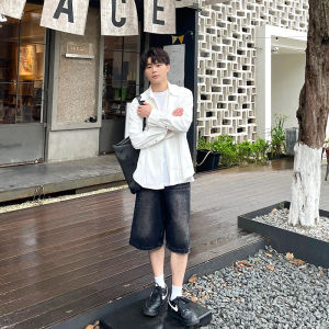 Quần Short Denim Nam Ống Đứng Thường Ngày Mùa Hè Quần Short Nam Cạp Vừa Quần Short Nam Phong Cách Đường Phố Quần Short Nam