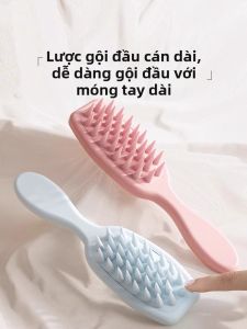 Thìa Gội Đầu Silicon Cầm Tay Cọ Vệ Sinh Tắm Đa Năng Dụng Cụ Chăm Sóc Tóc Dụng Cụ Làm Đẹp Di Động