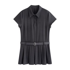 JULULOOK | Đầm Hè Phong Cách Cổ POLO Giả Hai Mảnh Plus Size