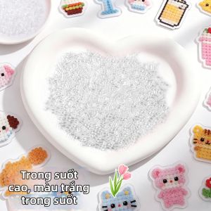 Vật liệu thủ công DIY màu trong suốt hạt kết hợp không độc