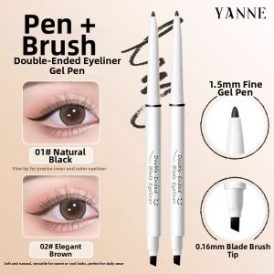 MENGLISI | Waterproof Long-lasting Smudge-proof Easy-to-use Dual-ended Ultra-fine Eyeliner