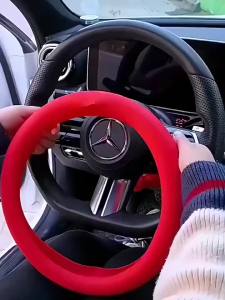 Car Universal Silicone Steering Wheel Cover Elastic Glove Cover Texture Soft Multi Color Auto Decoration Covers Accessories