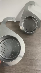 Giỏ Lọc Rác Treo Bồn Rửa Bát Bằng Inox Hình Thiên Nga Khay Lọc Rác Inox Giữ Vệ Sinh Ngăn Tắc Nghẽn Tiện Dụng Cho Nhà Bếp