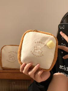 XINDONGXINGQIU | Cute Butter Toast Dog Cosmetics Bag