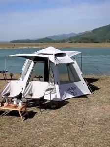 CAMEL CROWN เต็นท์พับได้พกพาสะดวก เคลือบเงิน สำหรับปิกนิกและตั้งแคมป์ ในฤดูใบไม้ร่วงและฤดูหนาว