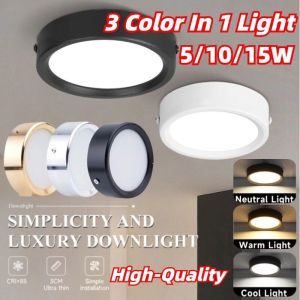 5/10/15W  LED Thin Surface Mounted Tube Light Circular Ceiling Mounted Living Room Bedroom Entrance Light