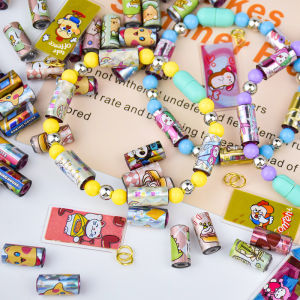 2 Packs 70/140 Pcs Surprise Stickers & DIY Bracelet Bead Roll: Creative Jewelry Toys