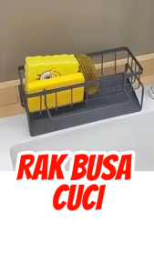 Rak Pengering Sponge Sabun Sink Rak Dapur Cuci Piring Wastafel Model Gantung Spons Lap Plastik