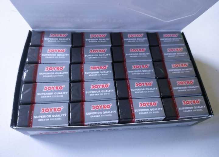 40pcs/1kotak) Penghapus Joyko Eraser Putih Hitam/ Penghapus Pensil/ Alat  Tulis Sekolah Penghapus 40Pcs/1Kotak Penghapus Eraser Untuk Anak - Lazada |  Lazada Indonesia
