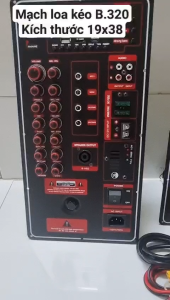 Mạch Loa kéo kèm mic công suất lớn B320 - ( kiểu mạch Ngang 19x38cm )