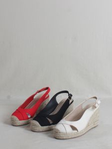 Ethnic Style Wedge Sandals Womens 2024 New Arrival Super High Heel round Toe Straw Woven Hemp Rope Cut Out Platform Shoes Thick Sole Buckle