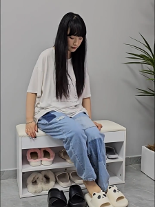 ตู้รองเท้า - ตู้ใส่รองเท้า - ตู้เก็บรองเท้า - ตู้อเนกประสงค์ มีมือจับ - ตู้รองเท้าอเนกประสงค์