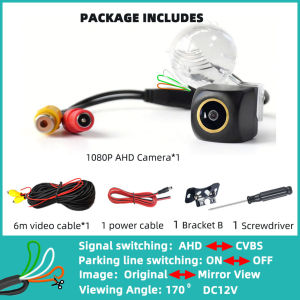 QXNY Backup Camera Rear Reverse 170° AHD1080P/720P Cam Parking Safety Fits Suzuki Alto SX4 Swift Grand Vitara Jimny Splash APV