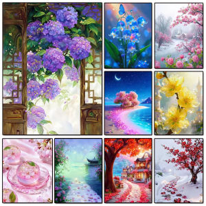 Jigsaw Puzzle 1000Pieces Beautiful Fantasy Garden With Colorful Blooms And Butterflies For Adult Stress Relief Relaxing Activity