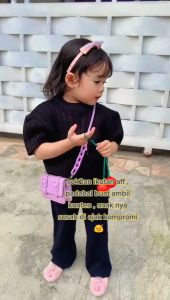 Cardigan Rajut Anak Perempuan Lengan Pendek Jenny Knitt / Atasan Anak Perempuan Rajut Tangan Pendek