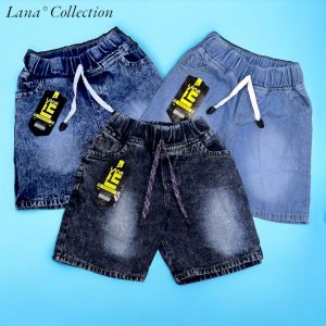 paket 3 pcs celana jeans pendek anak laki laki usia 1-12 tahun