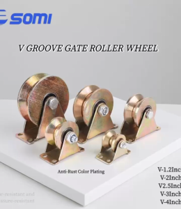 1 pcs Sliding Door Pulley V Groove Wheel Heavy Ducy Rigid Caster ForInverted Track 1/2Inch to 4Inche