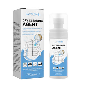 Jaysuing Dry Cleaning Down Jacket Cleaning Agent With Brush Head Cloth Collar Stain Cleaner Portable Clothes Remove Stains Yellow Spots Dirty Stain Remover Down Jacket Decontamination  Fast Decontamination Dry Cleaning Agent (100ml)