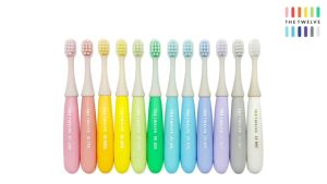 The Twelve Toddler Toothbrush in Vivid Color & Pastel Color 1 Piece (1-3 years old)
