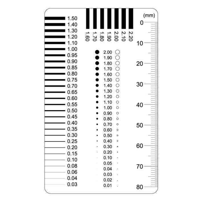 Chest Card Gauge Feilin Ruler Point Gauge Line Gauge Stain Crack