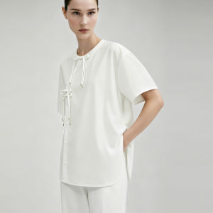AMII | National Style Tencel Cotton Oversized Shirt