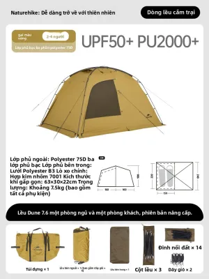 NatureHike | Lều Một Phòng Chống Thời Tiết 7.6