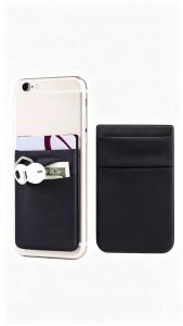 Fashion Elastic Cloth Cell Phone Card Holder Mobile Phone Wallet Case Credit ID Card Holder Adhesive Sticker Pocket Money Bag