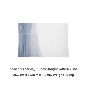 Long Rectangle Ceramic Plate Sushi Steak Western Dinner Dessert Cake Breakfast Commercial Restaurant Business Use Dishware