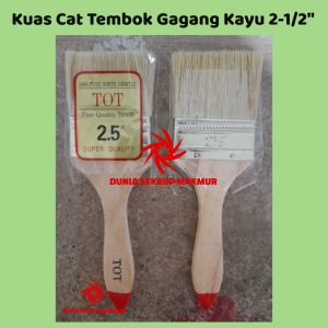 Kuas Cat Gagang Kayu 2-1/2" Inch / Kuas Cat Murah 2.5" Inch