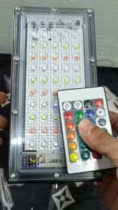 [COD|Ready Stock] Horici 50W RGB Lampu Sorot Lampu Hias/Tembak LED Slim 50 Watt/LED Floodlight 50 Watt Ac 220V Kap Sorot/Lampu Modul Sorot