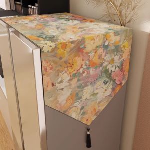 YINSHANG | Oil Painting Style Luxury Dust-proof Refrigerator Cover